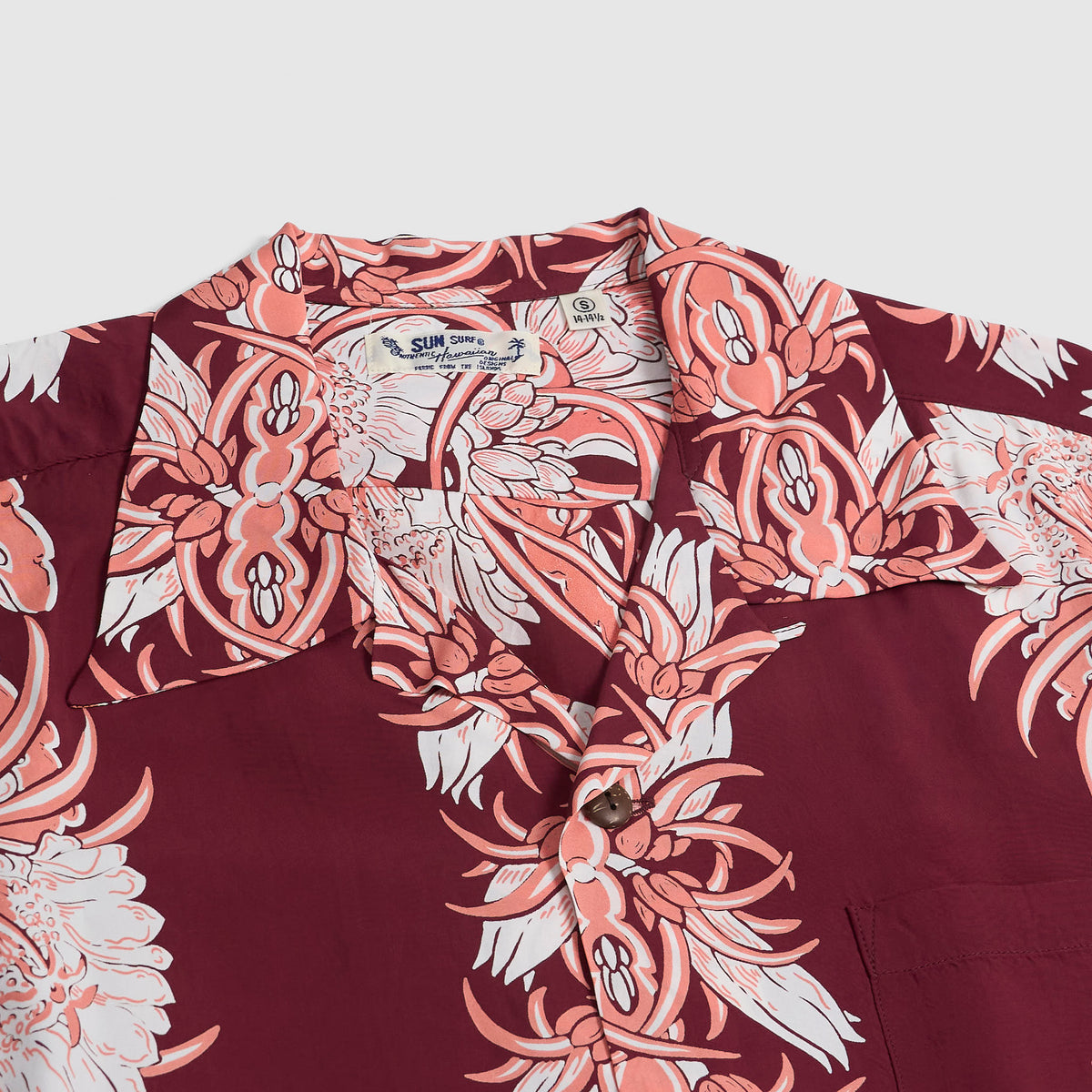 Sun Surf Rayon Flower Hawaiian Shirt