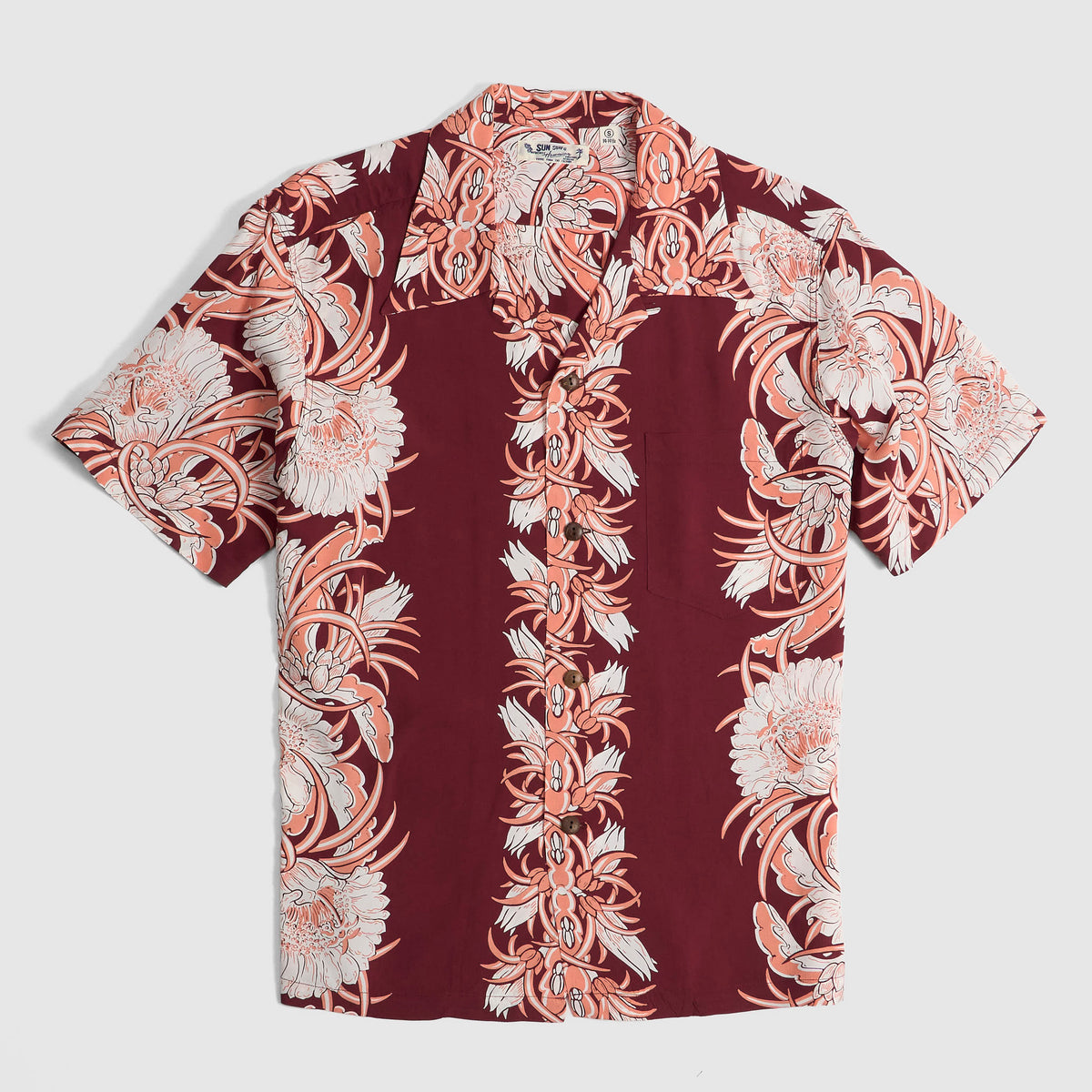 Sun Surf Rayon Flower Hawaiian Shirt