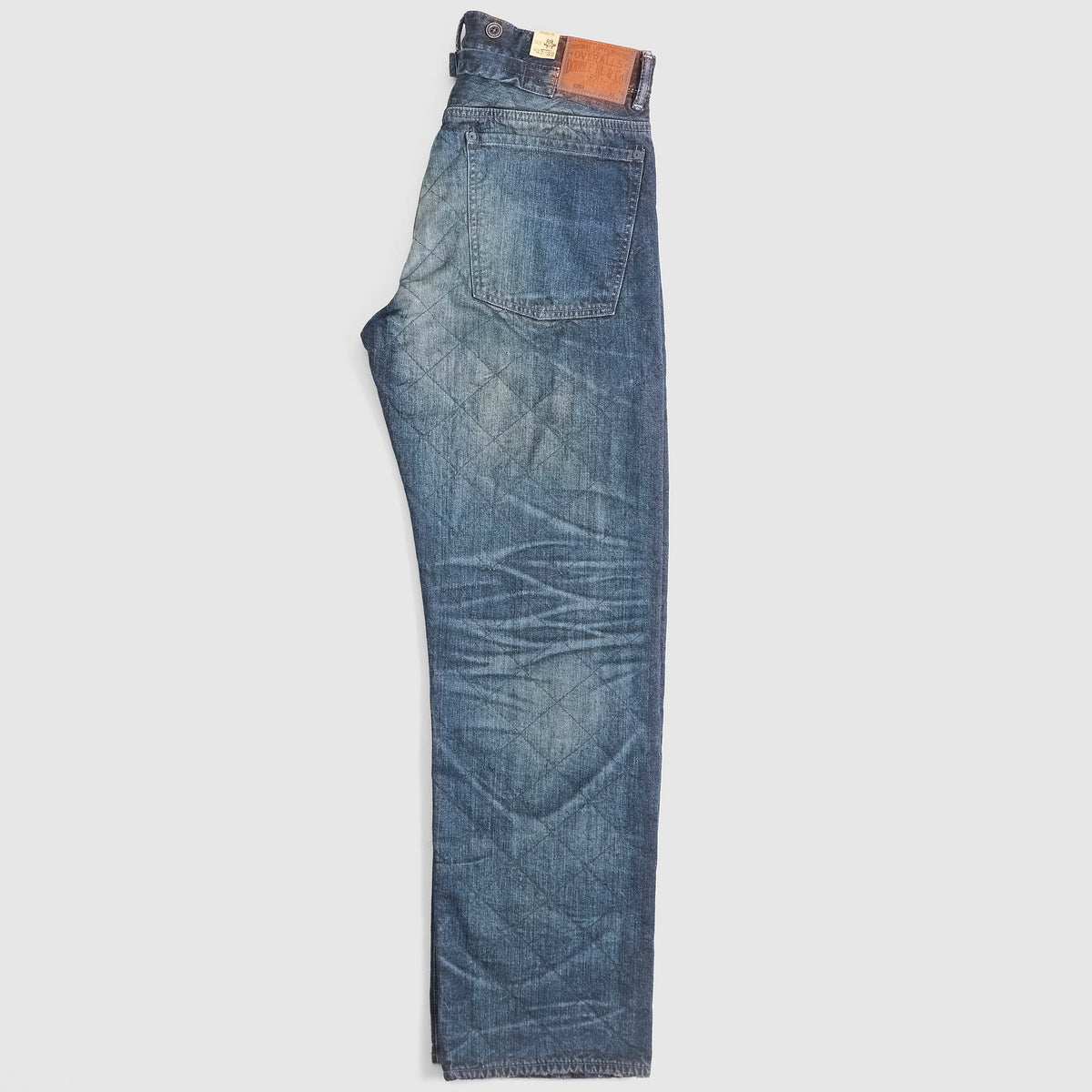Double RL 5-Pocket Straight Leg Double Layered Quilted Jeans