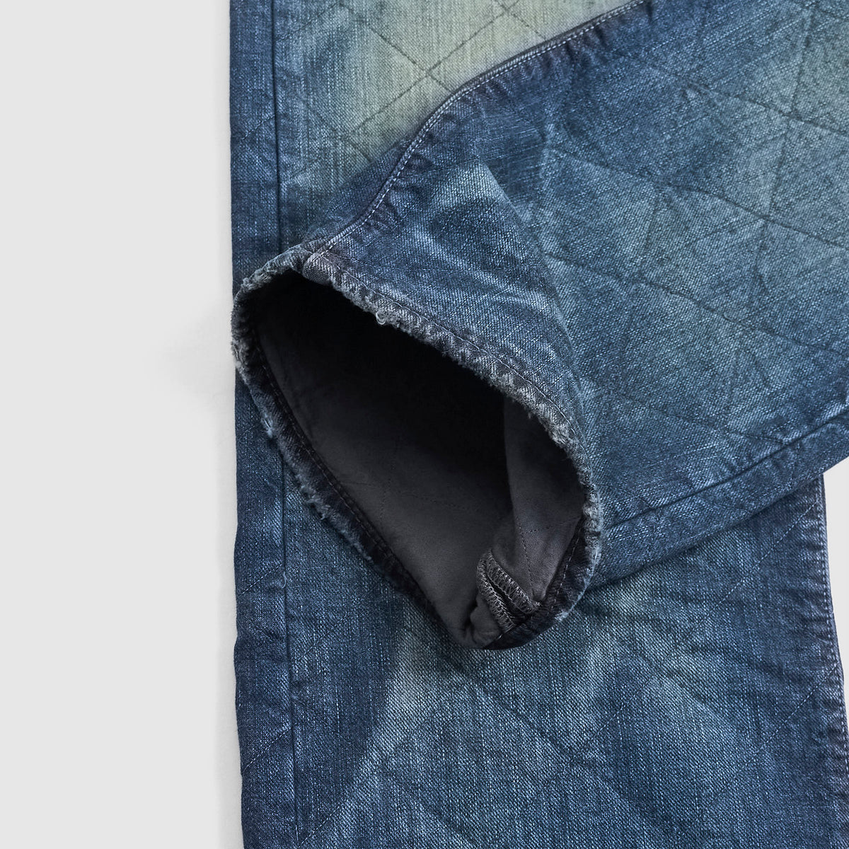 Double RL 5-Pocket Straight Leg Double Layered Quilted Jeans