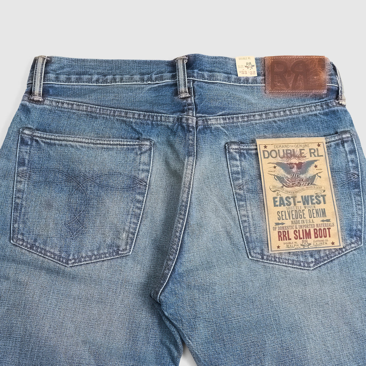 Double RL 5-Pocket Slim Boot Classic Jeans