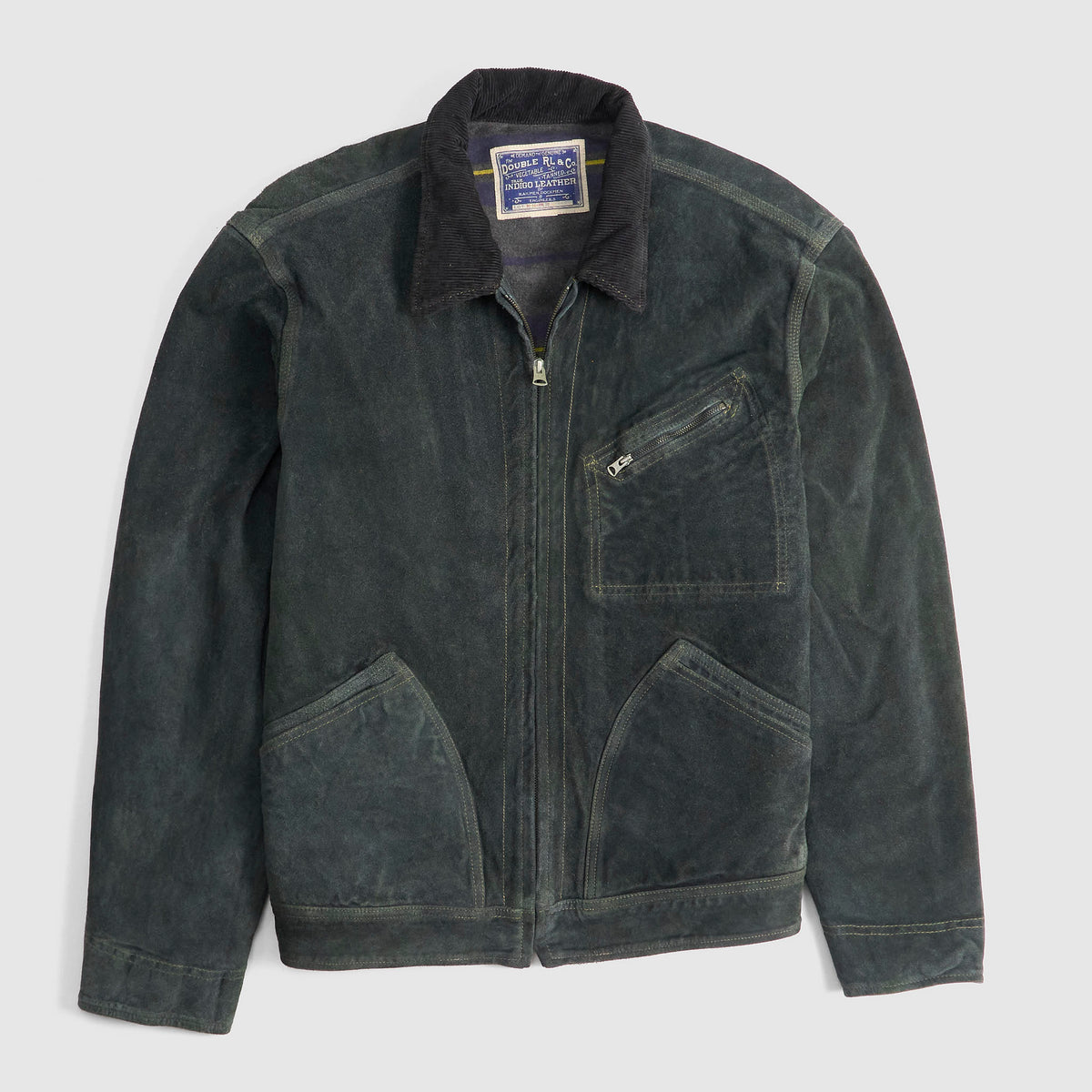 Double RL Chrysler Lined Leather Jacket