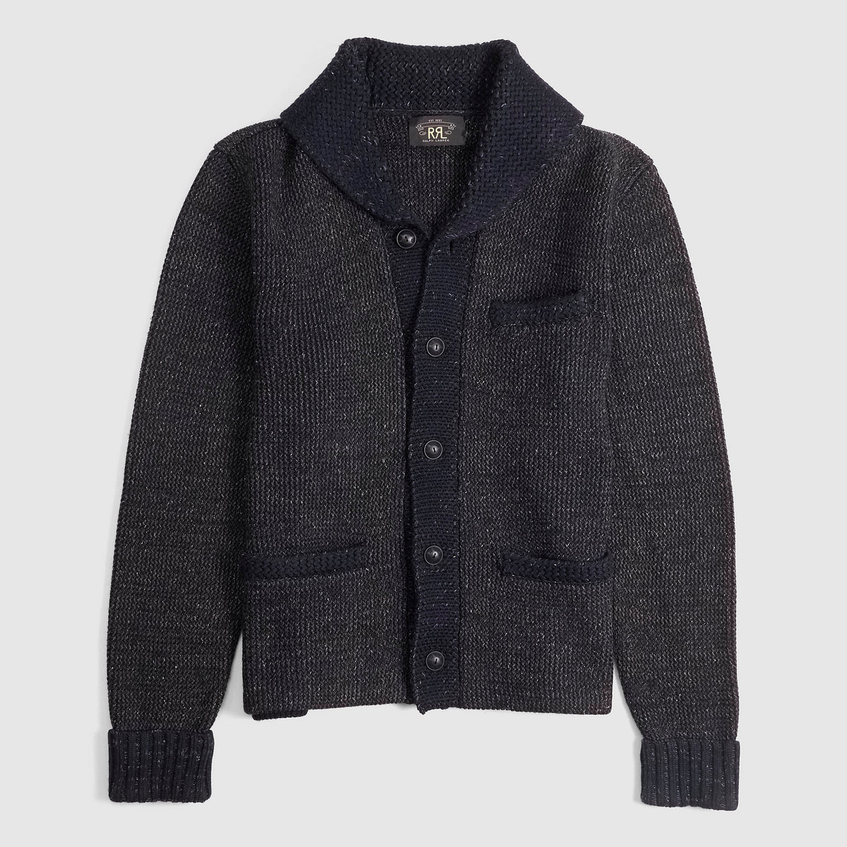 Double RL Shawl Collar Cardigan