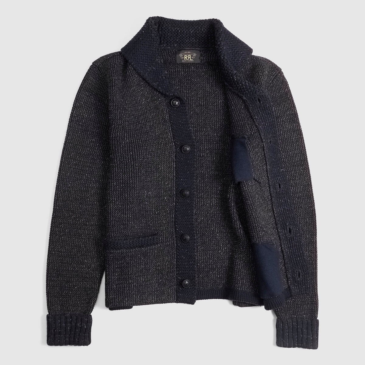 Double RL Shawl Collar Cardigan