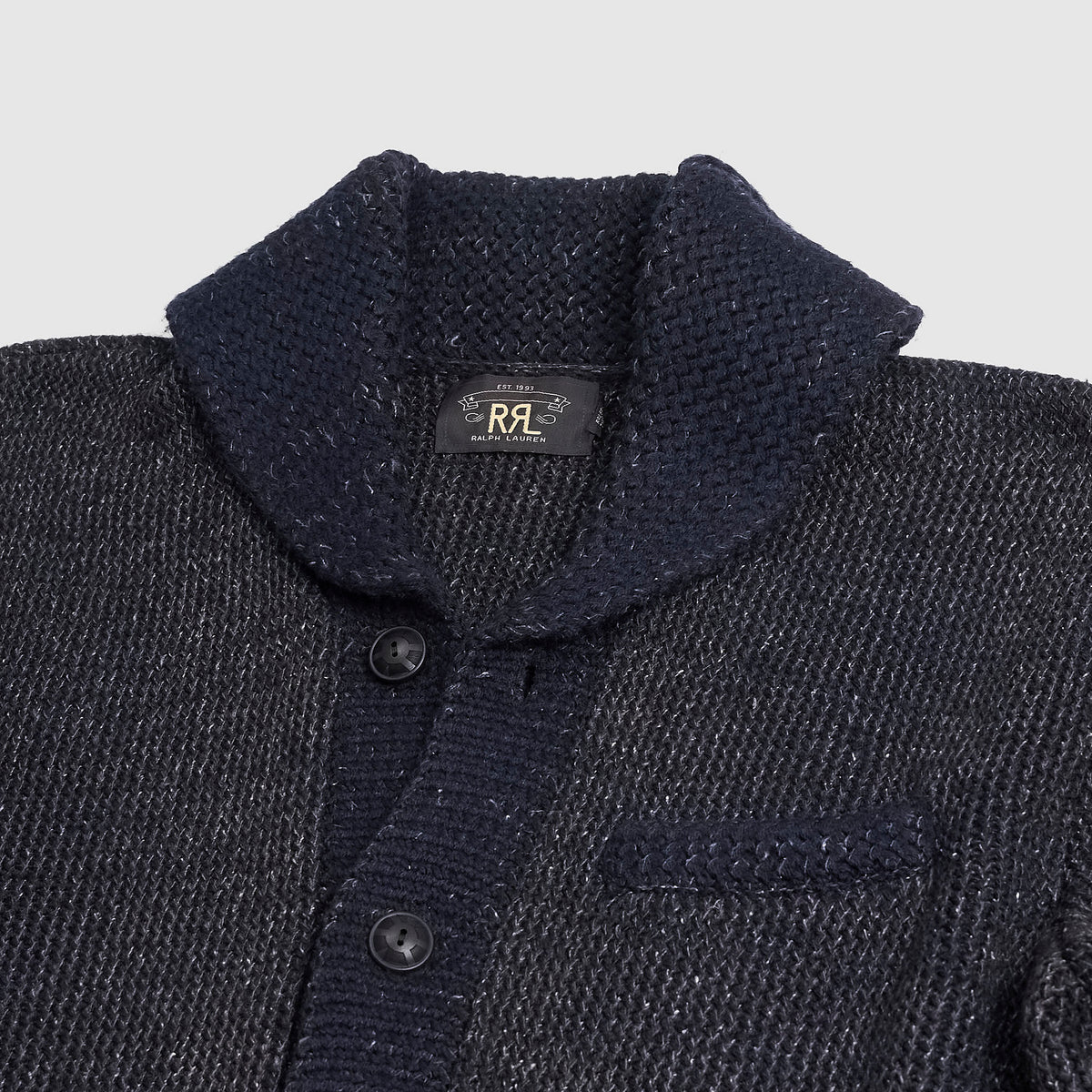 Double RL Shawl Collar Cardigan