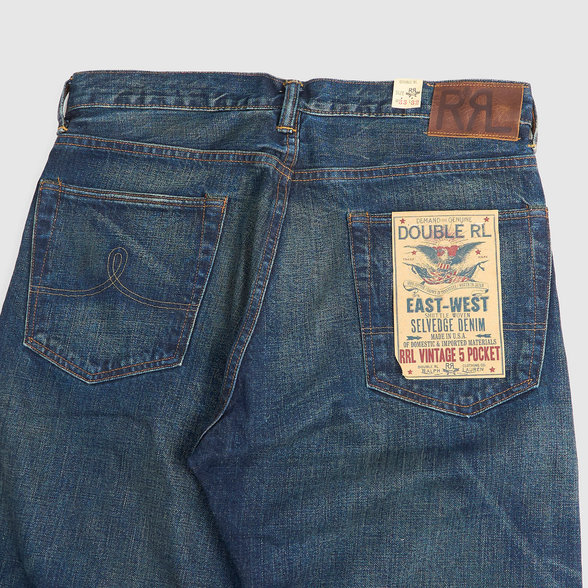 Double RL East-West Vintage 5-Pocket Straight Classic Jeans