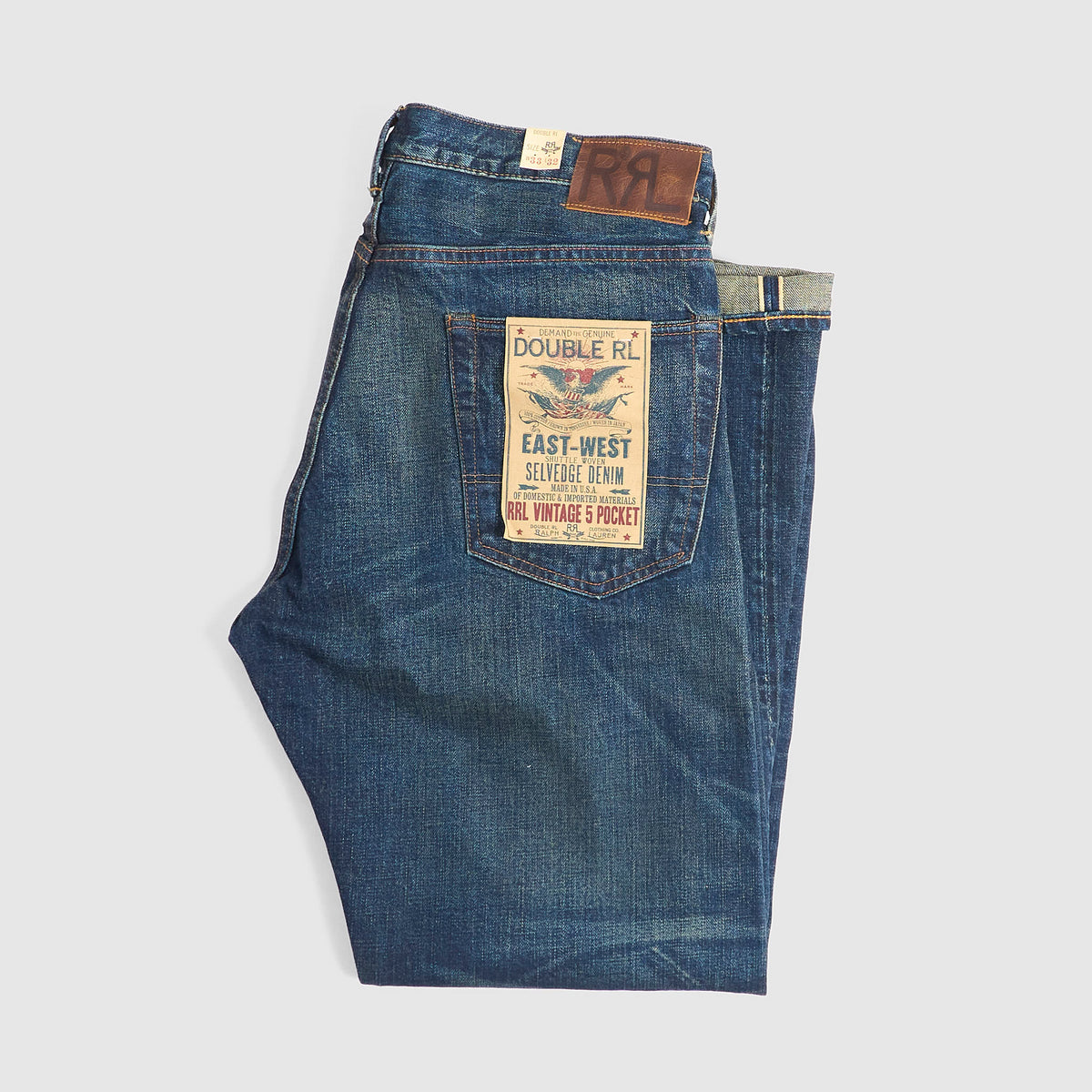 Double RL East-West Vintage 5-Pocket Straight Classic Jeans