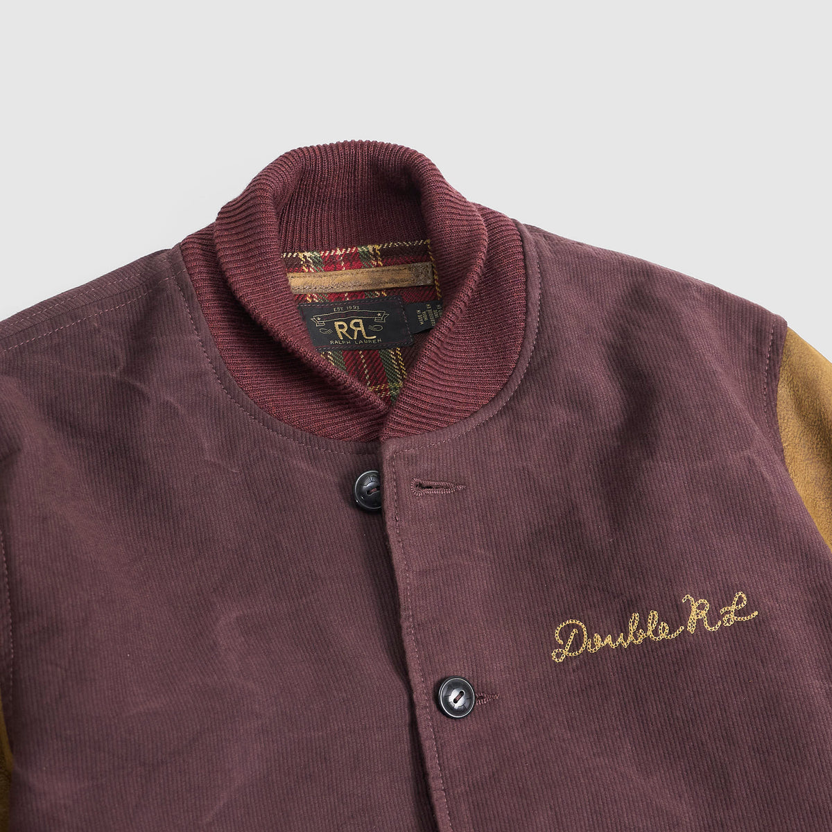 Double RL Motorcycle Hilltop Climbers Varsity Jacket