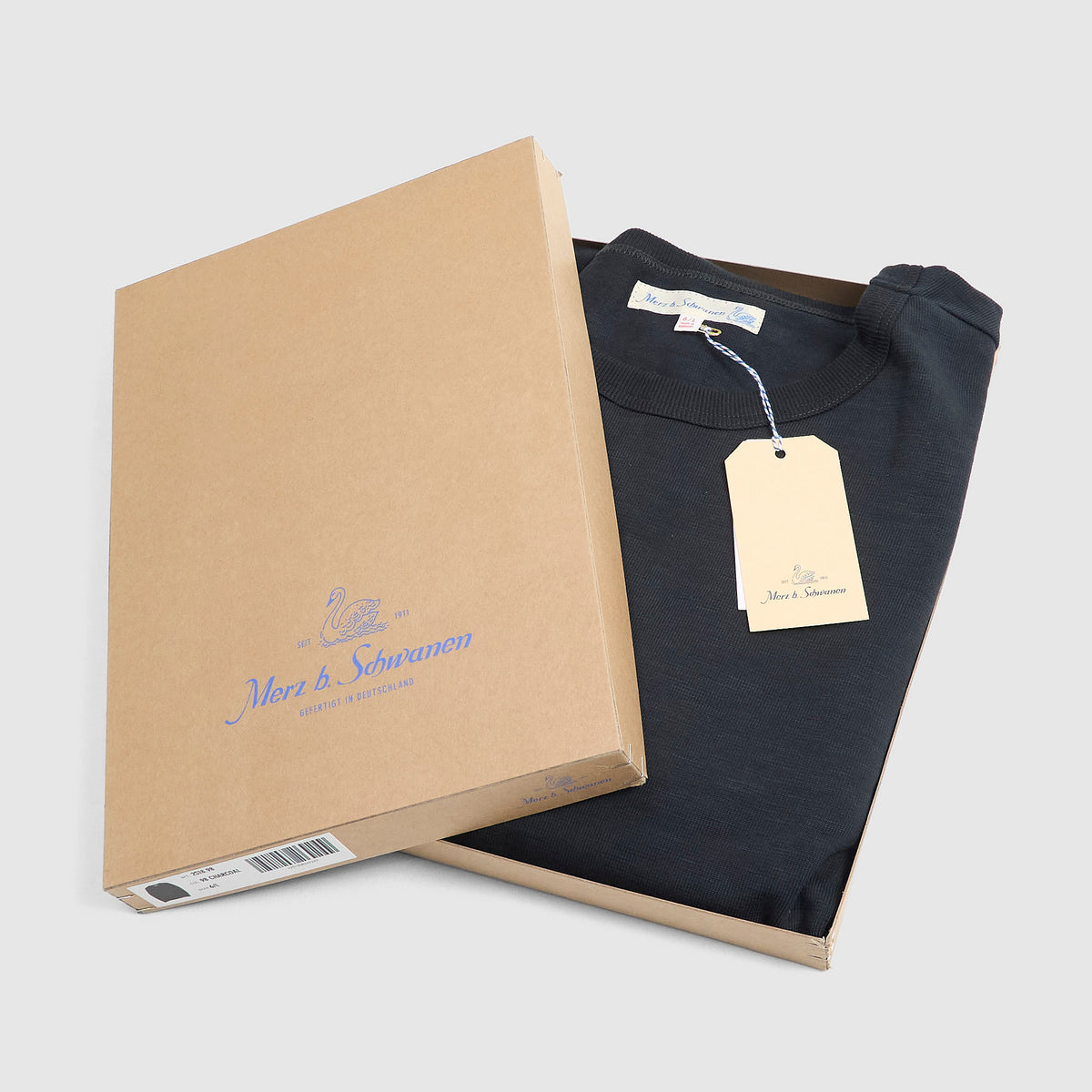 Merz b. Schwanen Heavyweight  Long Sleeve Crew Neck T- Shirt