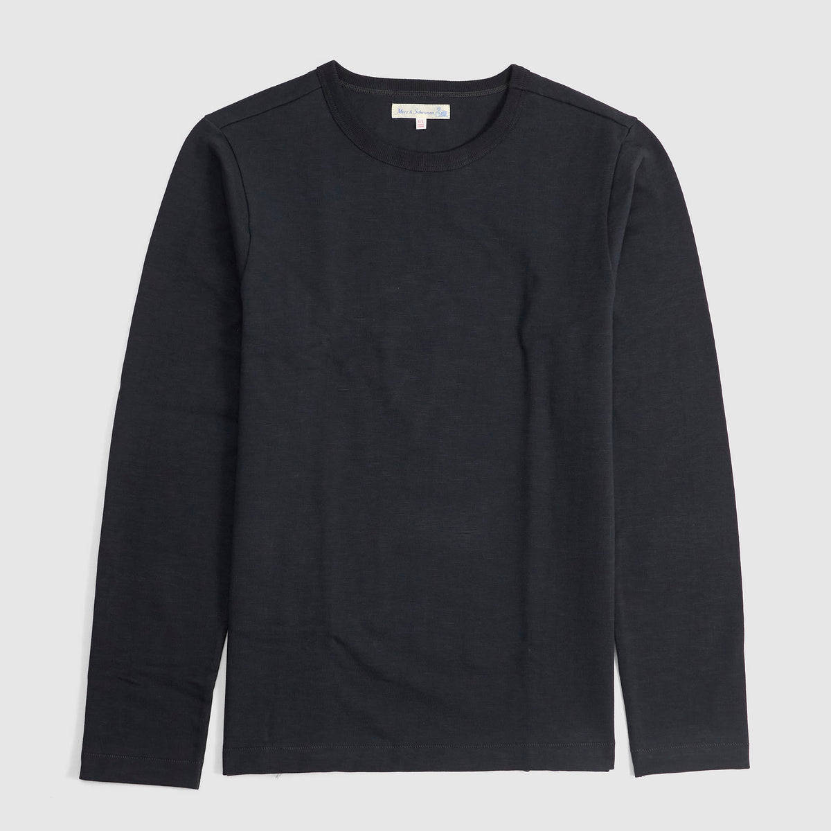 Merz b. Schwanen Heavyweight  Long Sleeve Crew Neck T- Shirt