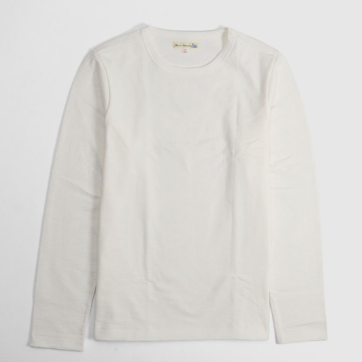 Merz b. Schwanen Heavyweight  Long Sleeve Crew Neck T- Shirt
