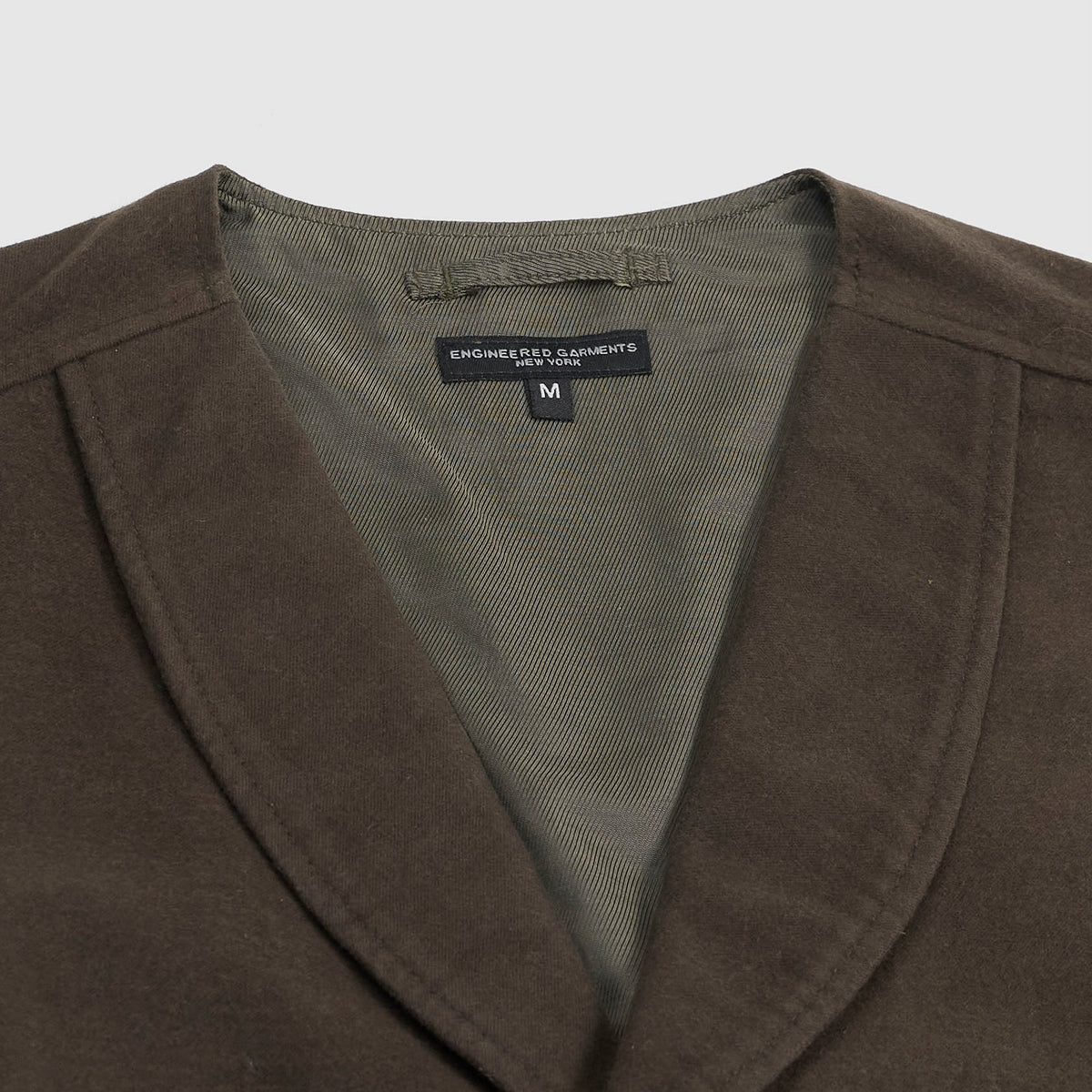 Engineered Garments Shawl Collar Moleskin Cinch Vest