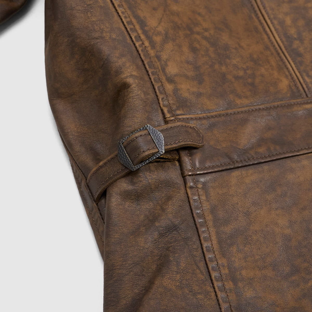 Double RL Timeworn Leather Moto Jacket