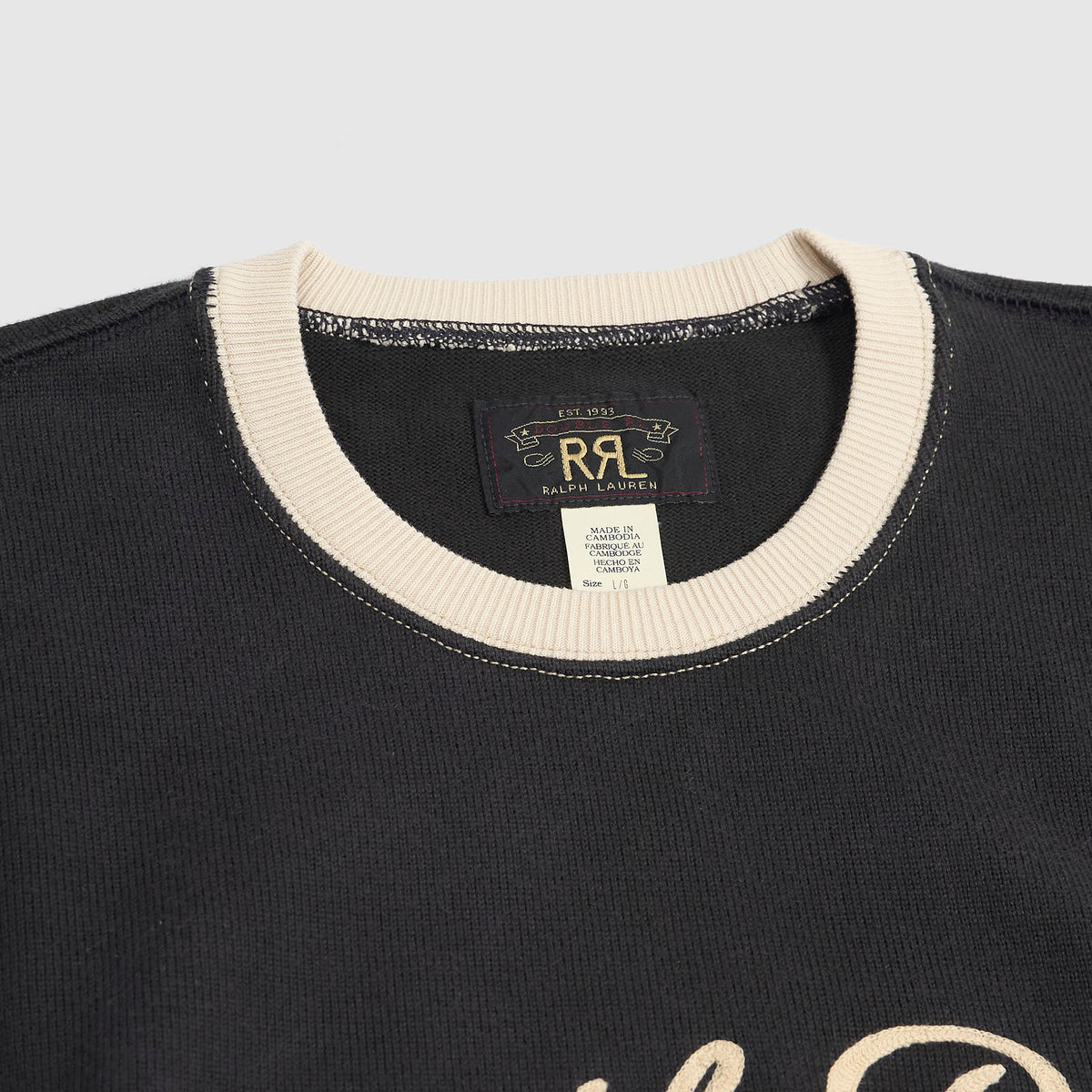 Double RL Two Tone Chest Stitch Sweatshirt