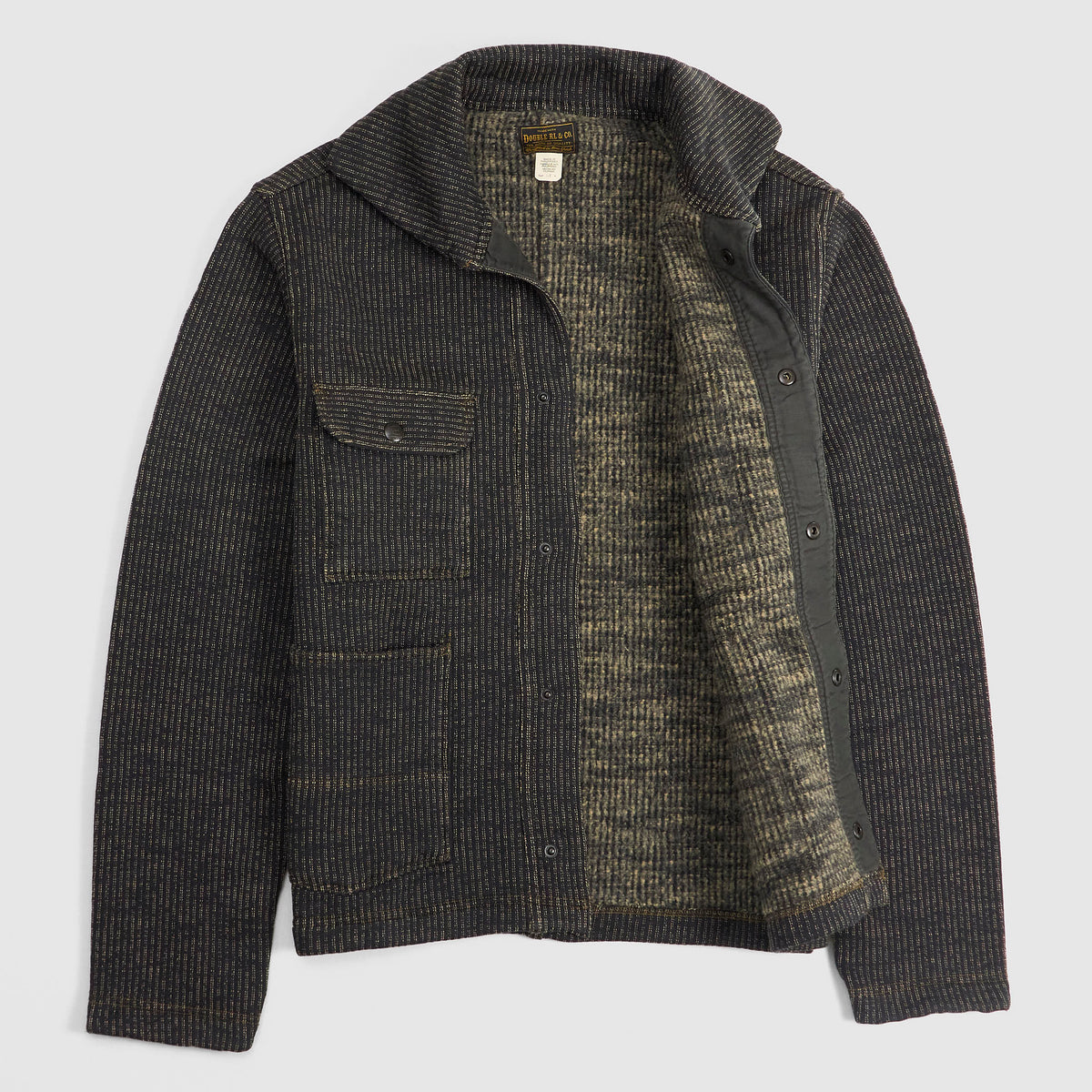 Double RL Brown's Beach Cotton Fleece Work Jacket