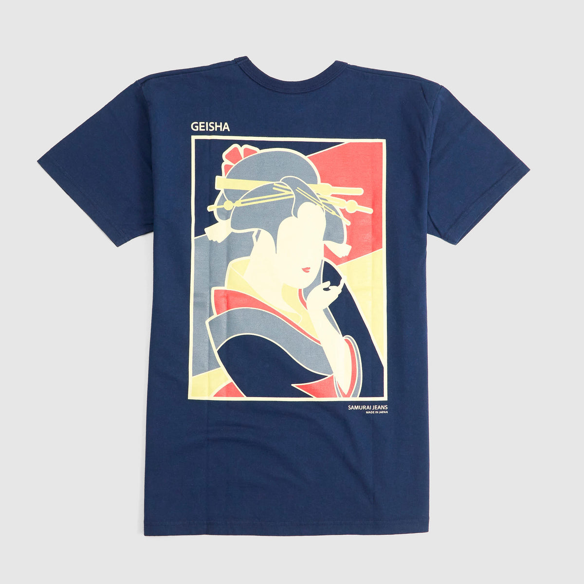 Samurai Jeans "Taisho Romantic Geisha" Loopwheled Crewneck T-Shirt