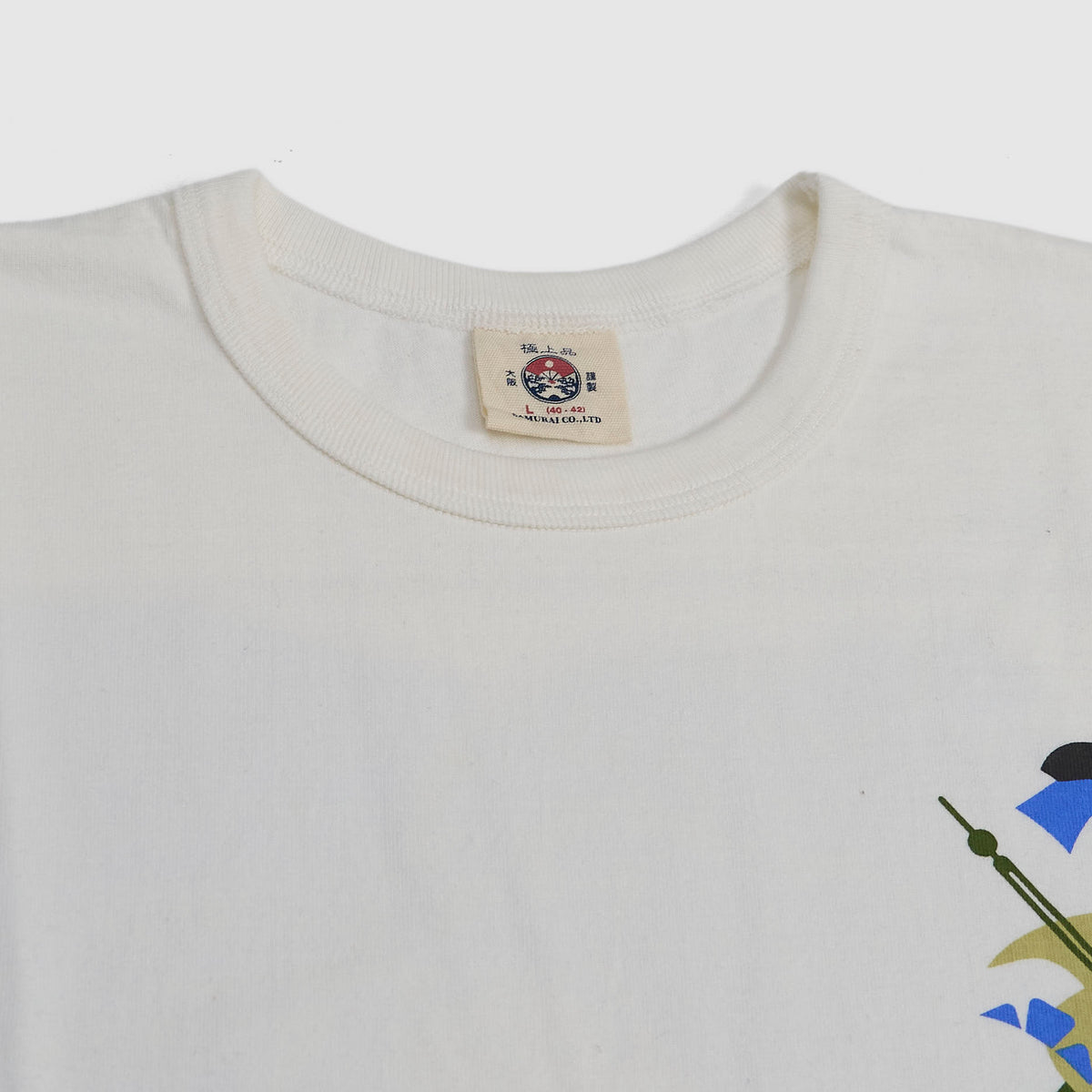 Samurai Jeans "Taisho Romantic Geisha" Loopwheled Crewneck T-Shirt