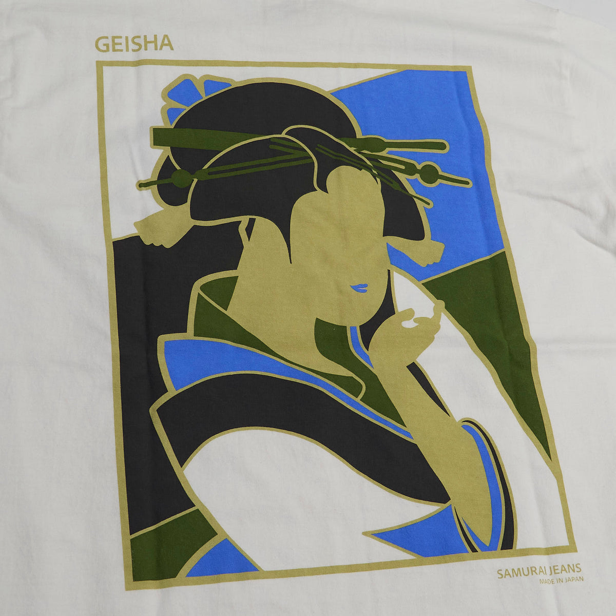 Samurai Jeans "Taisho Romantic Geisha" Loopwheled Crewneck T-Shirt