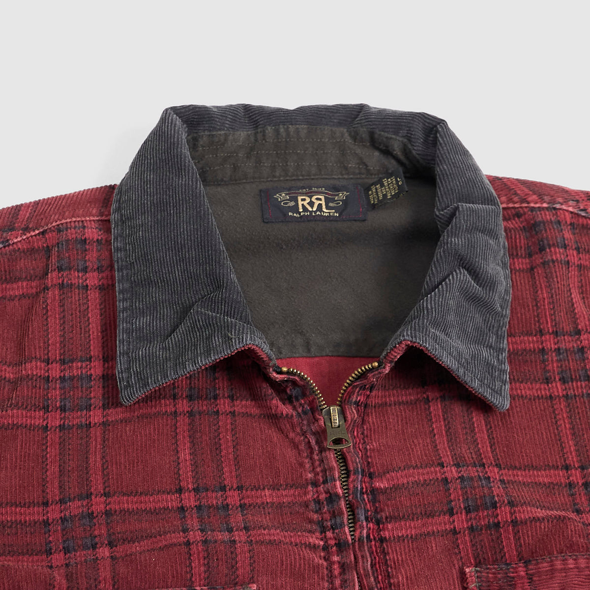 Double RL Plaid Corduroy Sports Jacket