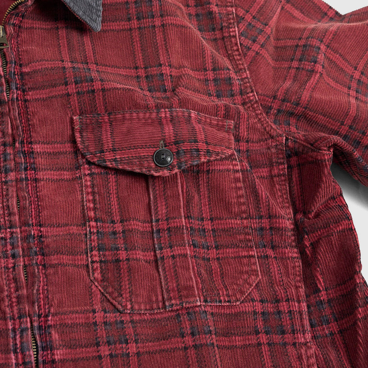 Double RL Plaid Corduroy Sports Jacket