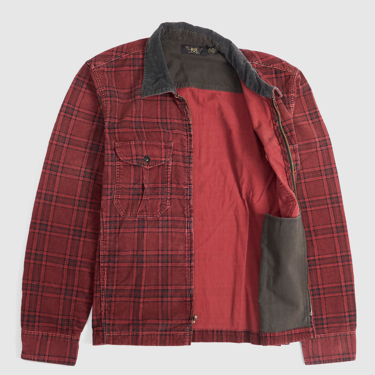 Double RL Plaid Corduroy Sports Jacket