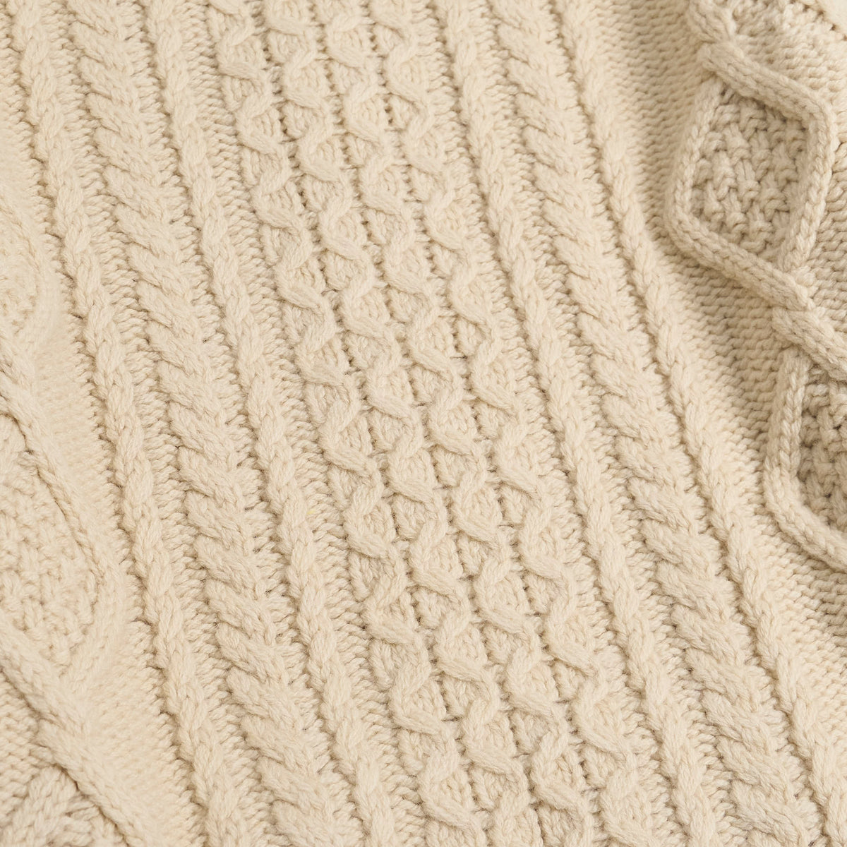 G.R.P. Full Zip Cable Knitted Cardigan Jacket