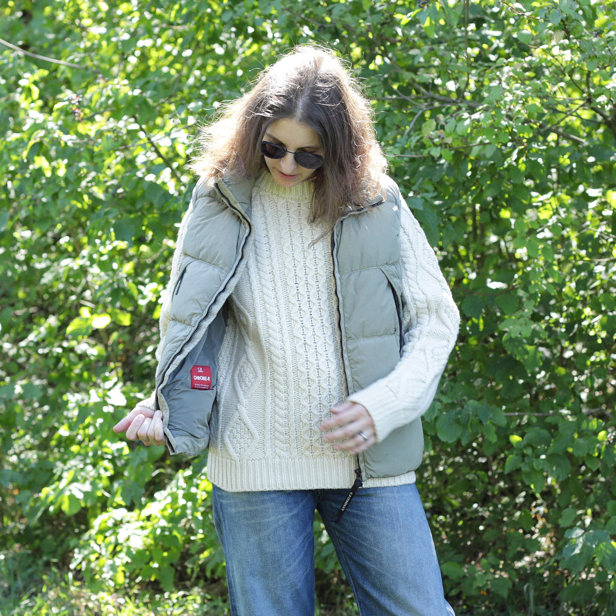 G.R.P. Crew Neck Wool Cashemere Blend Jumper