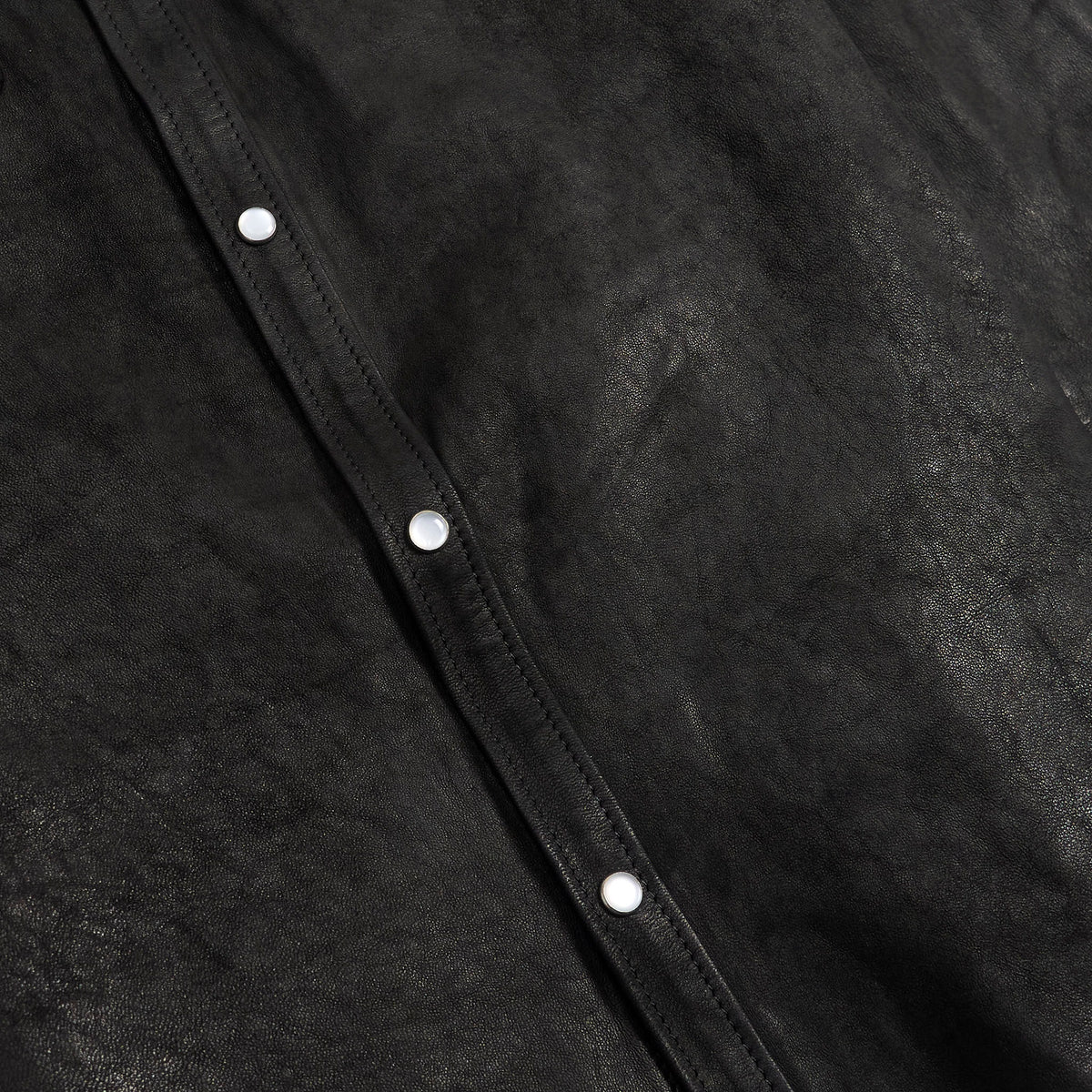 Salvatore Santoro Washed Leather Western Shirt