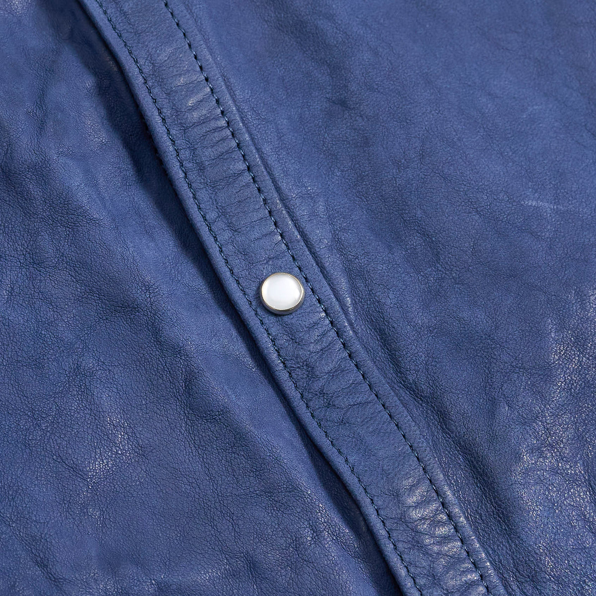 Salvatore Santoro Washed Leather Western Shirt