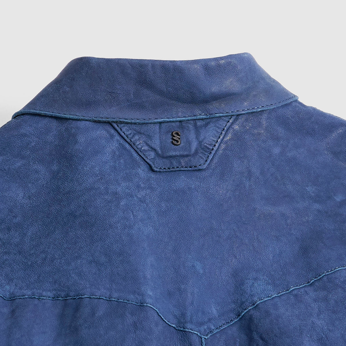 Salvatore Santoro Washed Leather Western Shirt