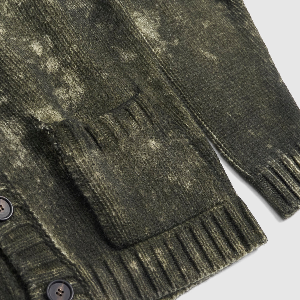 Avant Toi Washed Look Cashemere Cardigan