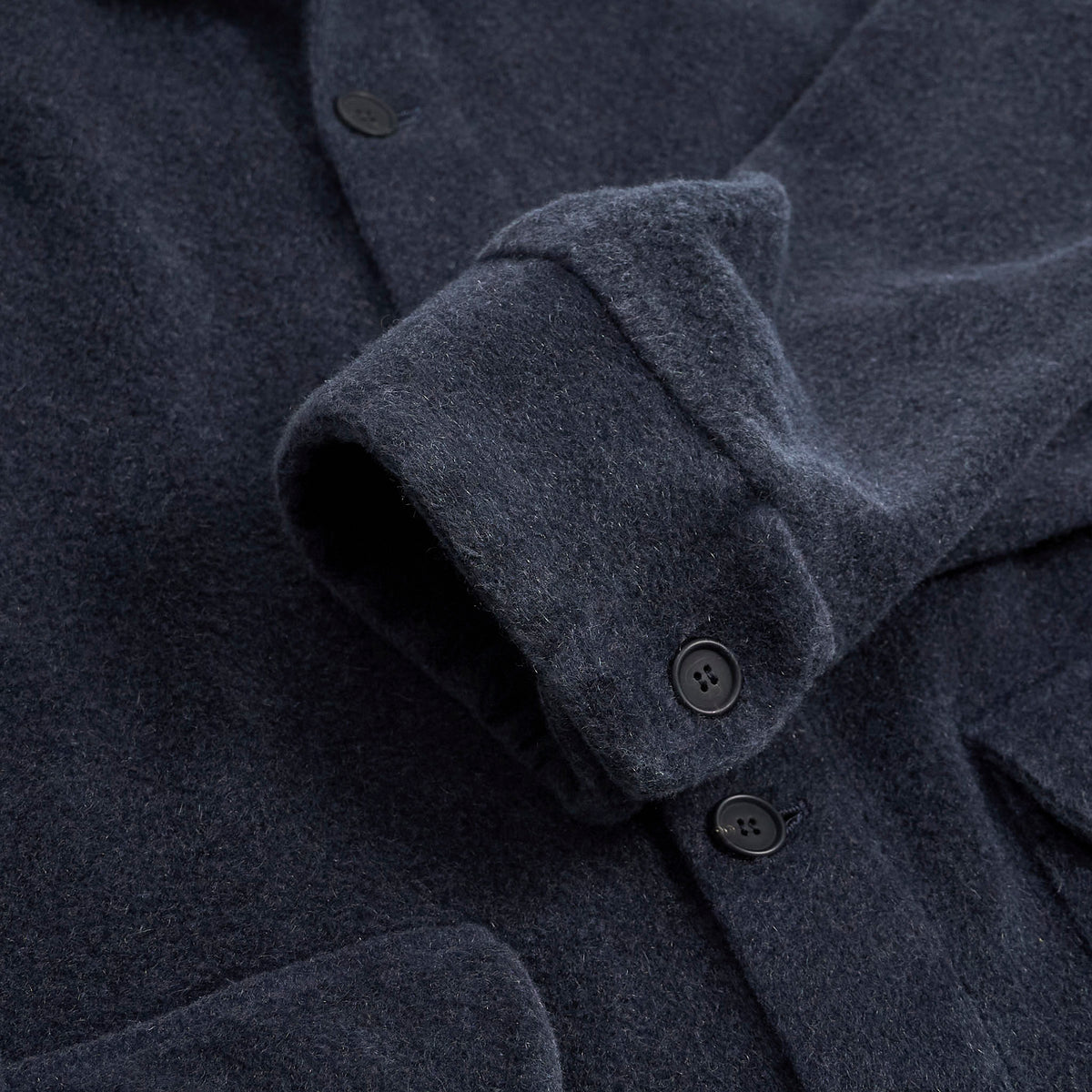 Avant Toi Woven Cashemere Overshirt Cardigan