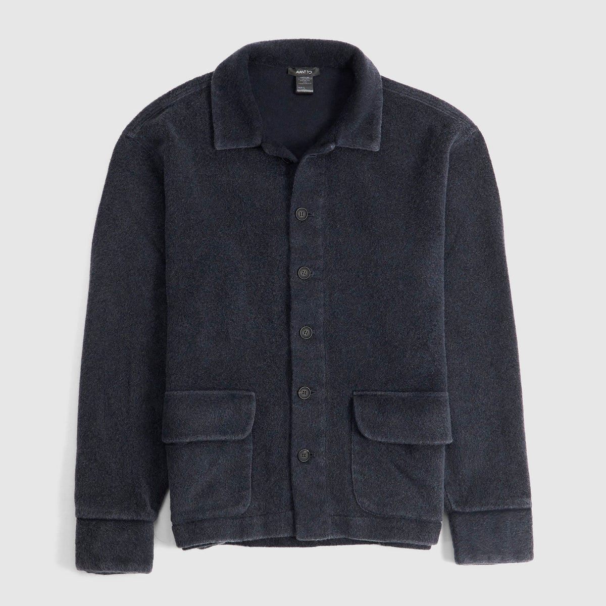 Avant Toi Woven Cashemere Overshirt Cardigan