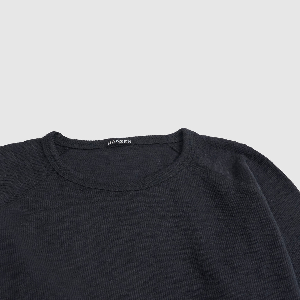Hansen Long Sleeve Crew Neck Waffle Raglan T-Shirt