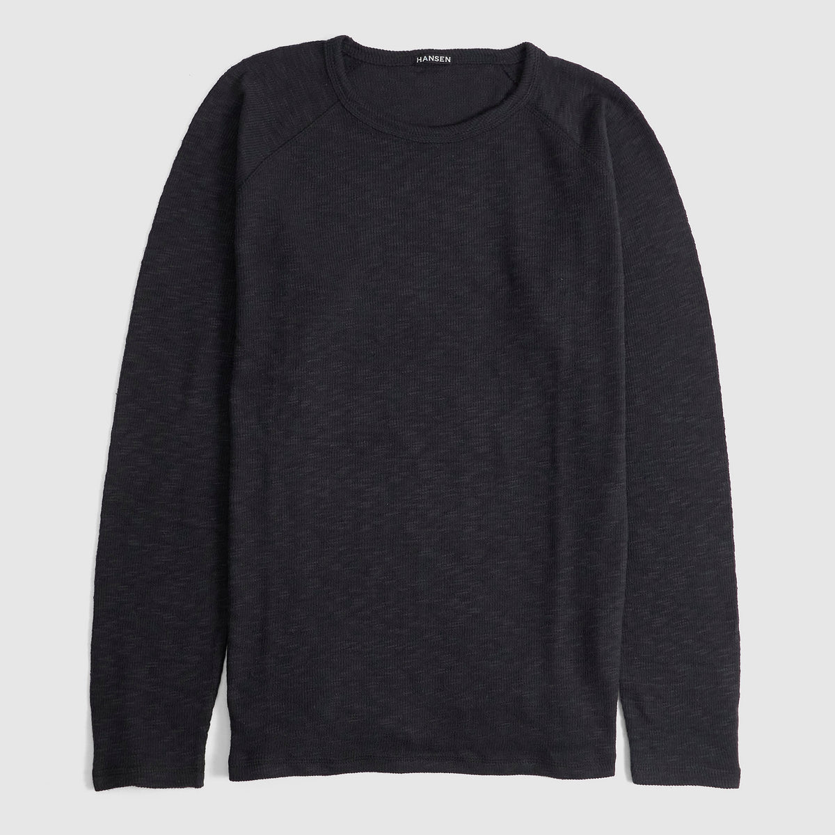 Hansen Long Sleeve Crew Neck Waffle Raglan T-Shirt