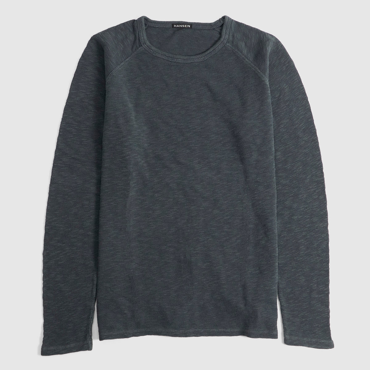 Hansen Long Sleeve Crew Neck Waffle Raglan T-Shirt