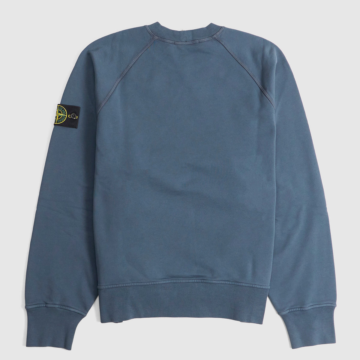 Stone Island Classic Raglan Crew Neck Organic Cotton Sweatshirt