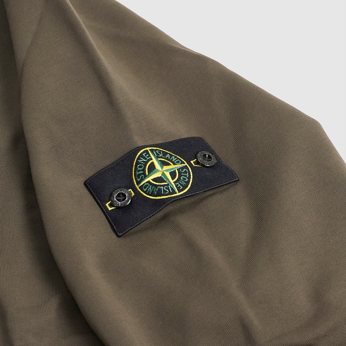 Stone Island Classic Raglan Crew Neck Organic Cotton Sweatshirt