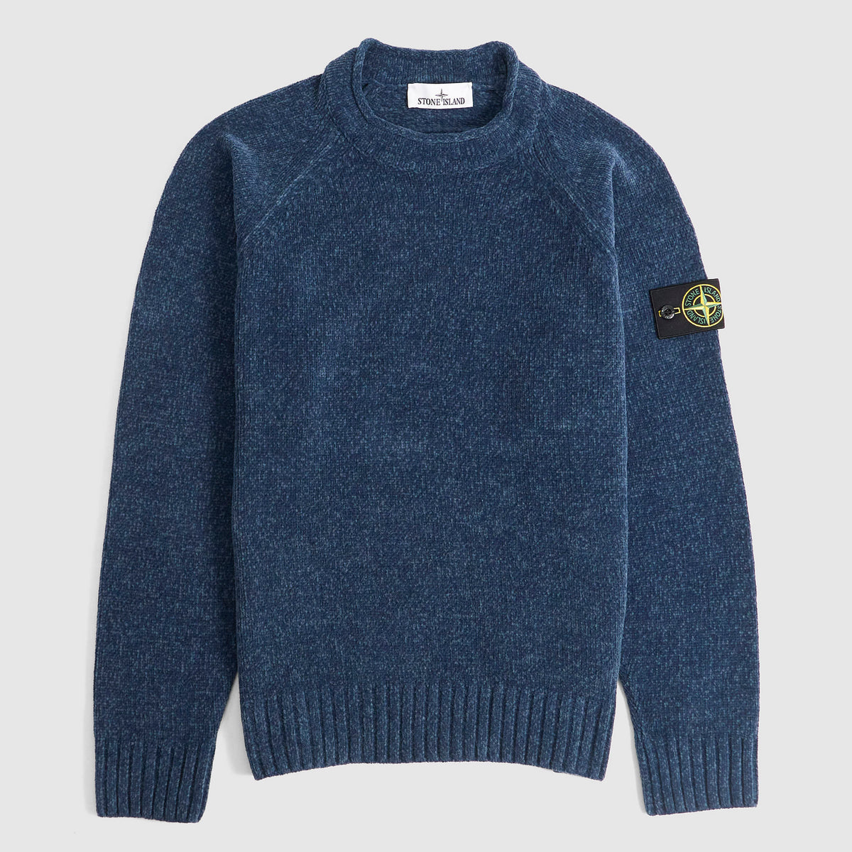Stone Island Mouliné Chenille Raglan Crewneck