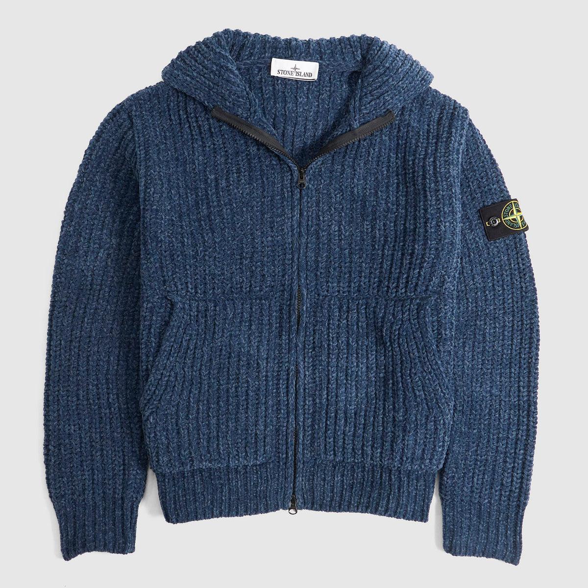 Stone Island Mouliné Chenille Zip Hoodie