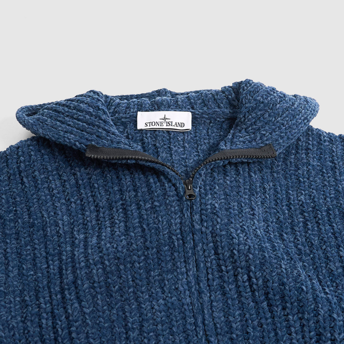 Stone Island Mouliné Chenille Zip Hoodie