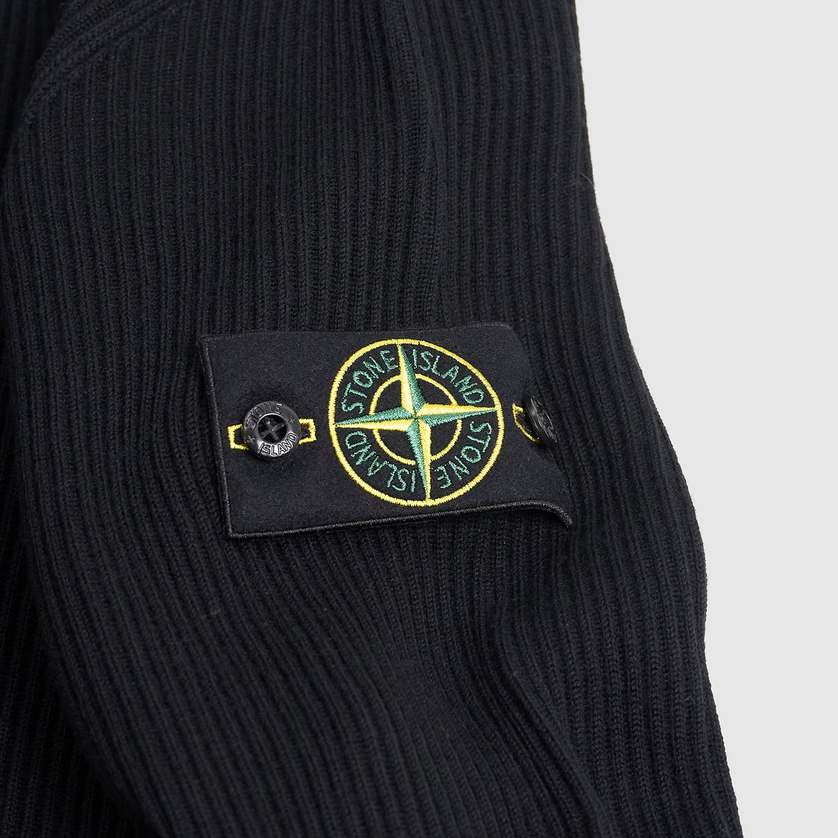 Stone Island Knitted Ripped Crew Neck Sweater