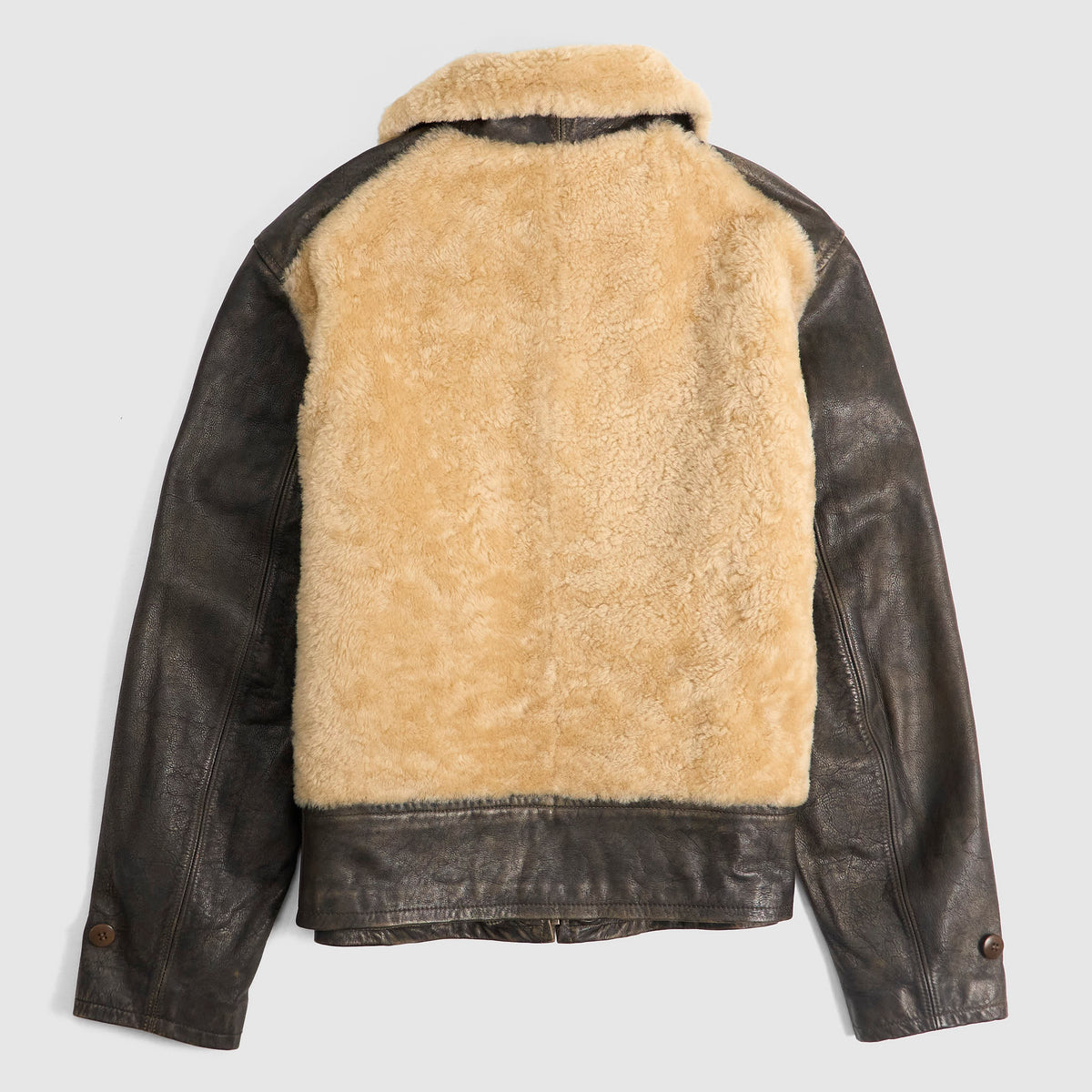 Double RL Shearling Grizzly Motor Jacket