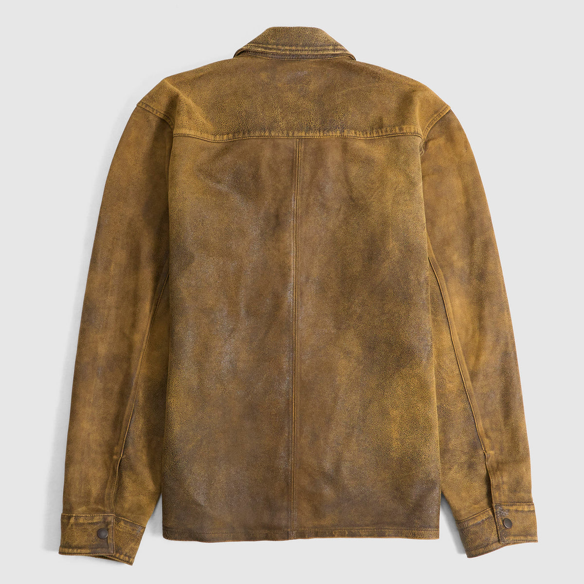 Double RL Unlined Overshirt Sheepskin Leather Jacket