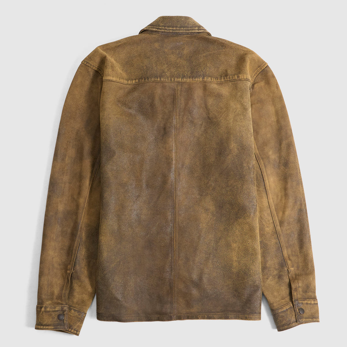 Double RL Unlined Overshirt Sheepskin Leather Jacket