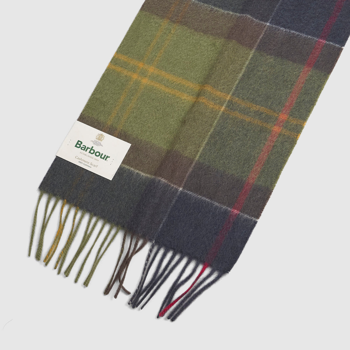 Barbour Tartan Cashmere Scarf