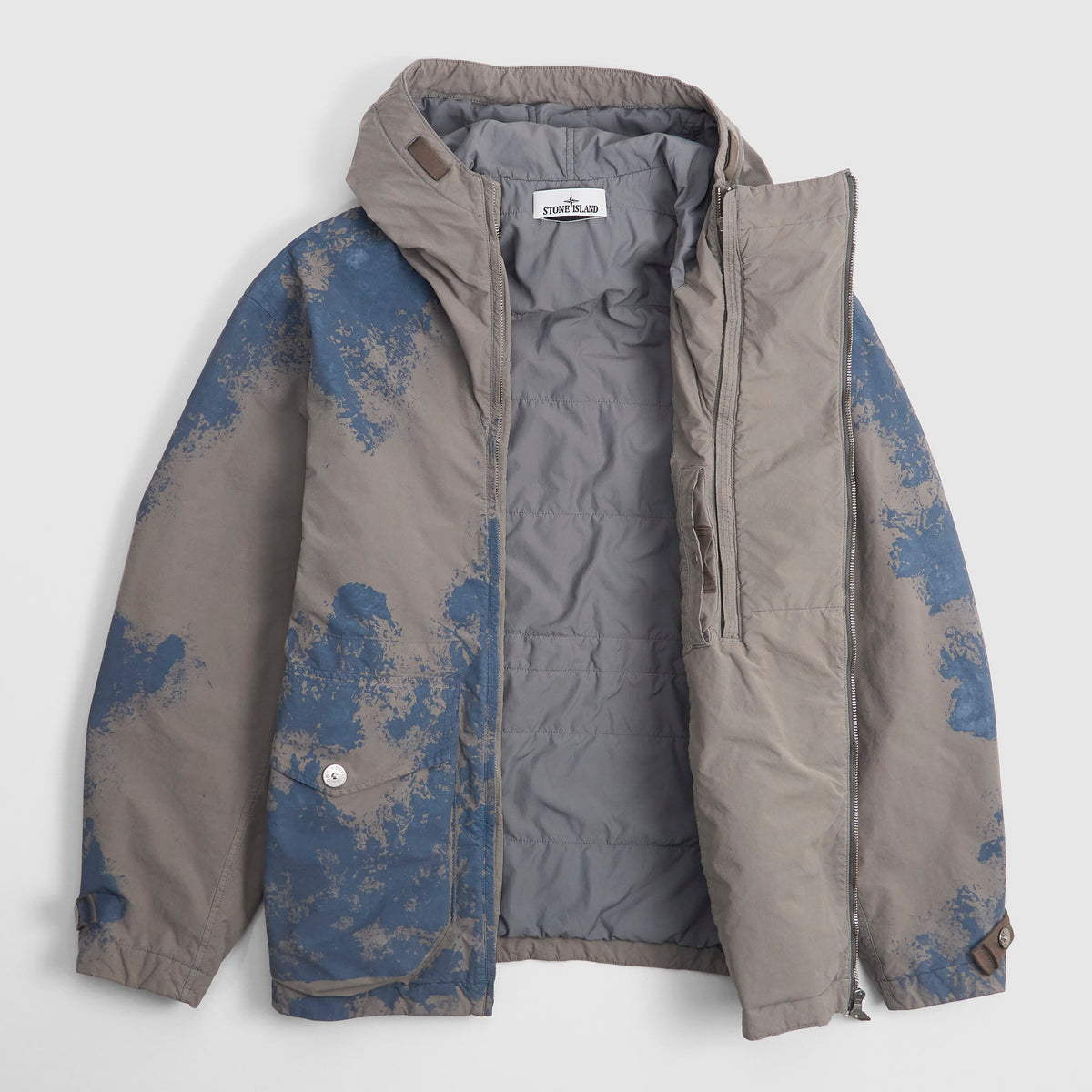 Stone Island Hand Painted David Light-TC Short Parka