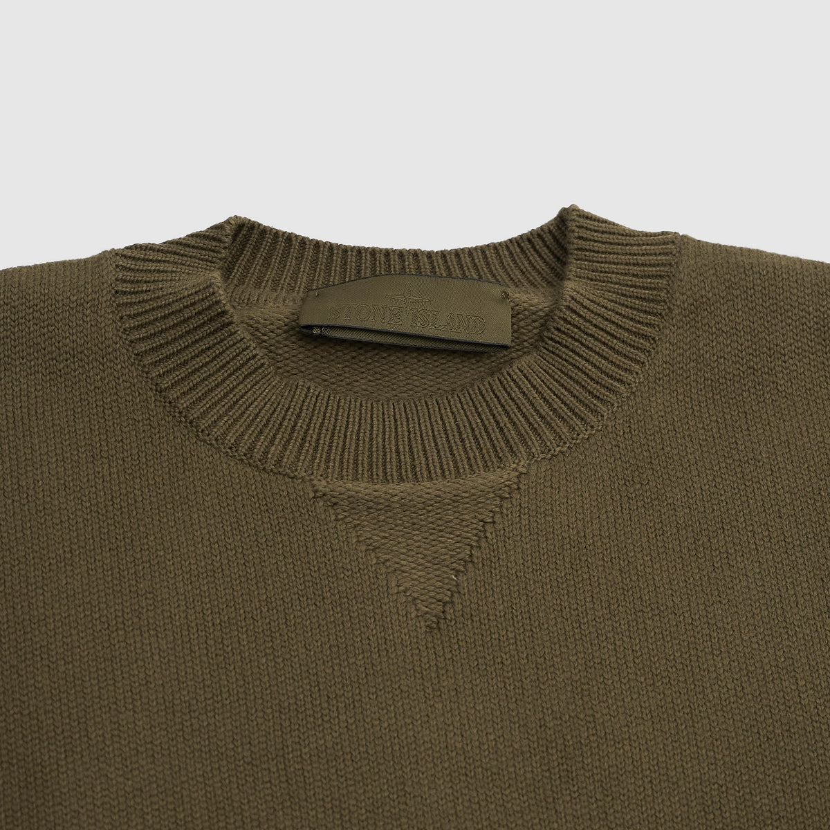 Stone Island Ghost Piece Knitted Crew Neck Sweatshirt
