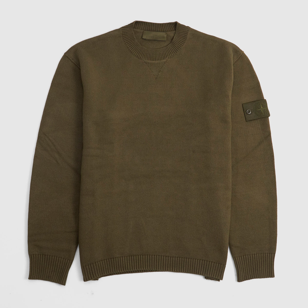 Stone Island Ghost Piece Knitted Crew Neck Sweatshirt