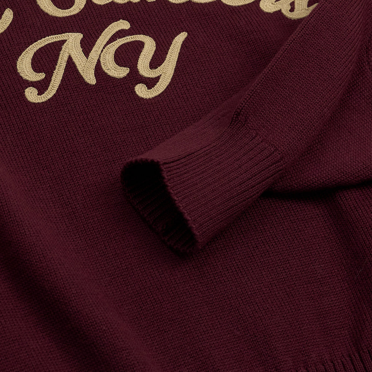 Double RL Hill Climber Quarter Zip Wool Sweater